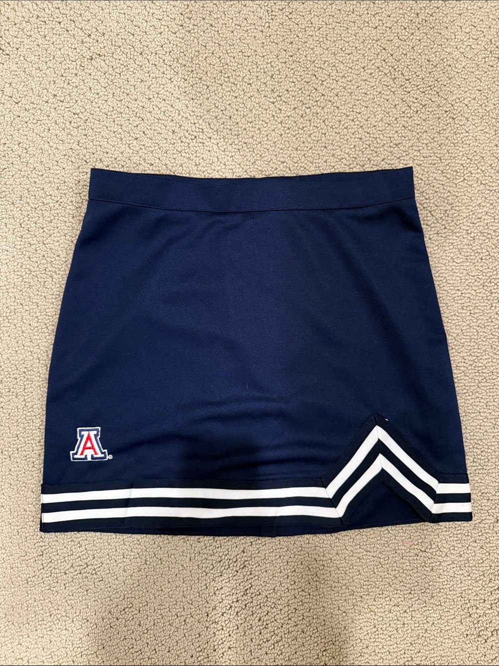 University of Arizona Navy Athletic Skirt with Chevron Trim